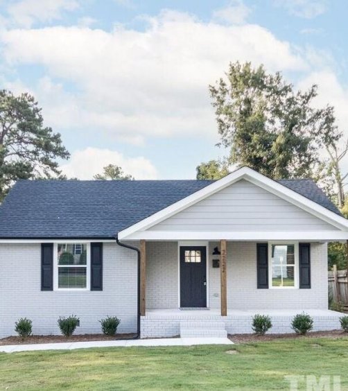 Home with green lawn