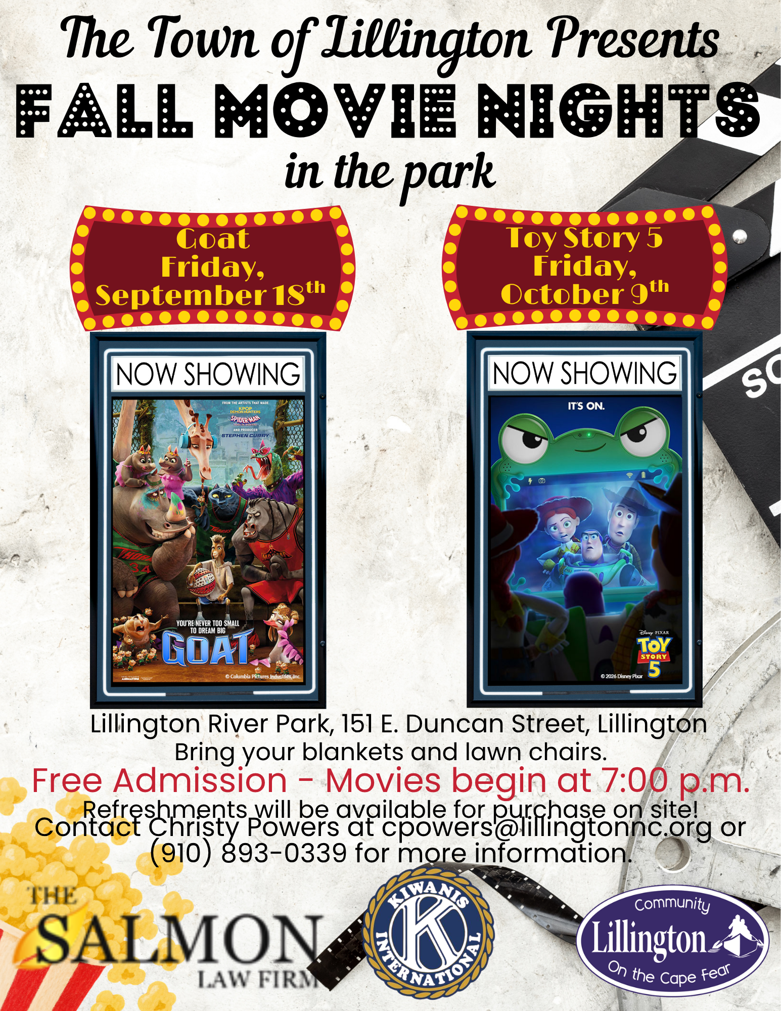 Fall Movie Nights in the Park