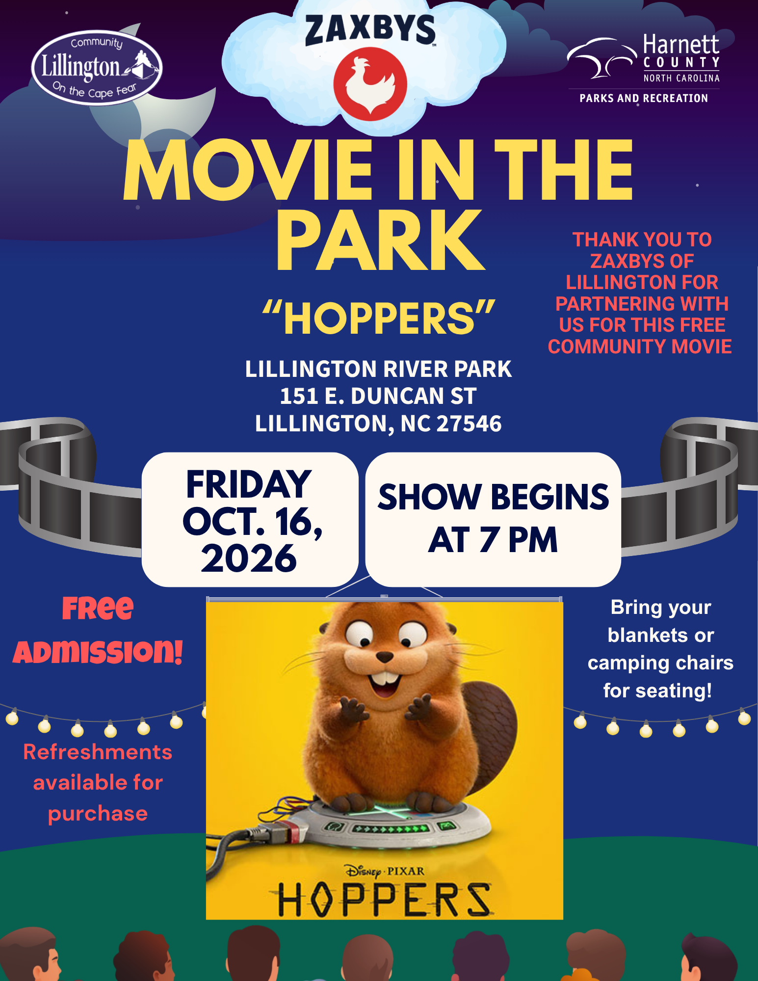 Movie in the Park – “Hoppers”