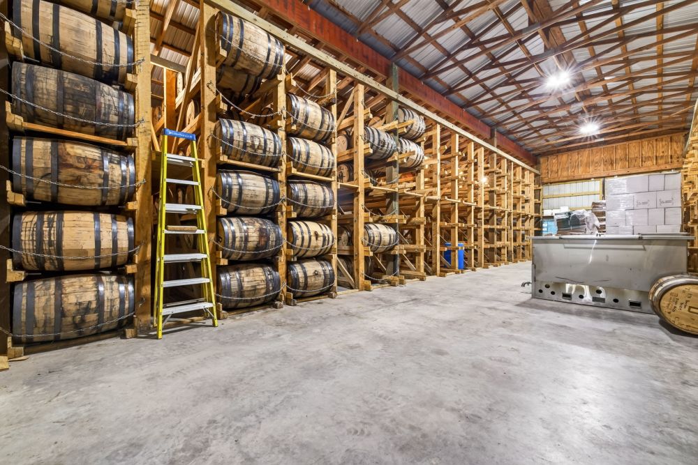 Broadslab barrel aging and rick house