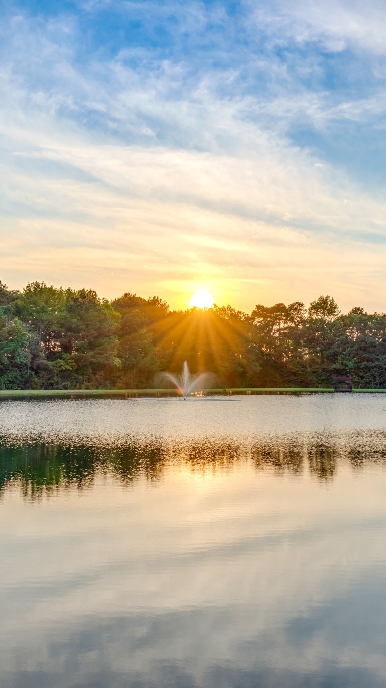 Sunset over the Broadslab pond