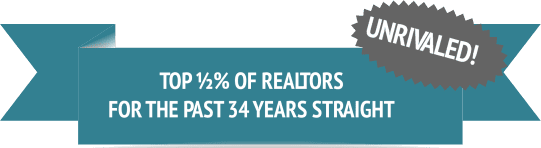 Unrivaled! Top 1/2% of realtors for the past 24 years straight