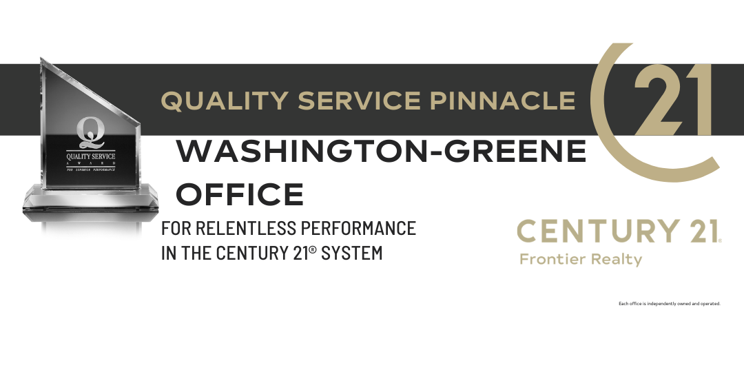 Washington Greene Office Quality Service Pinnacle Award