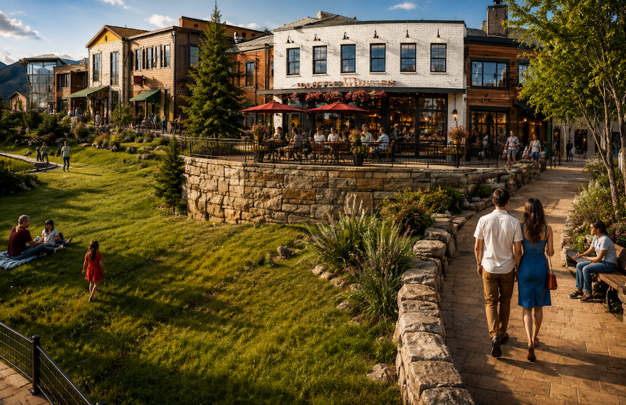 Conceptual rendering of Overlook Park at Story House Village