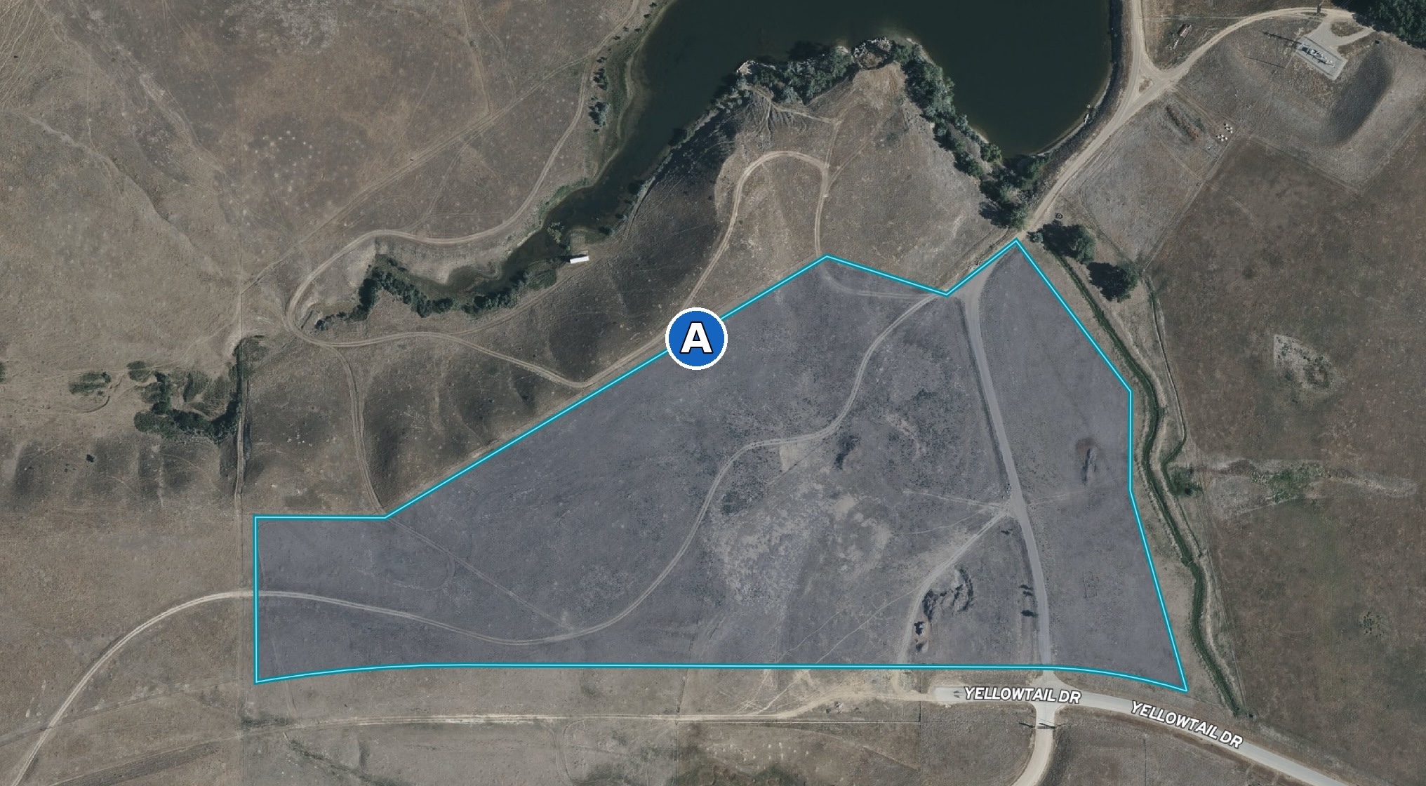 Property A map showing Eagle View Lot 1 within the Wrench Ranch development
