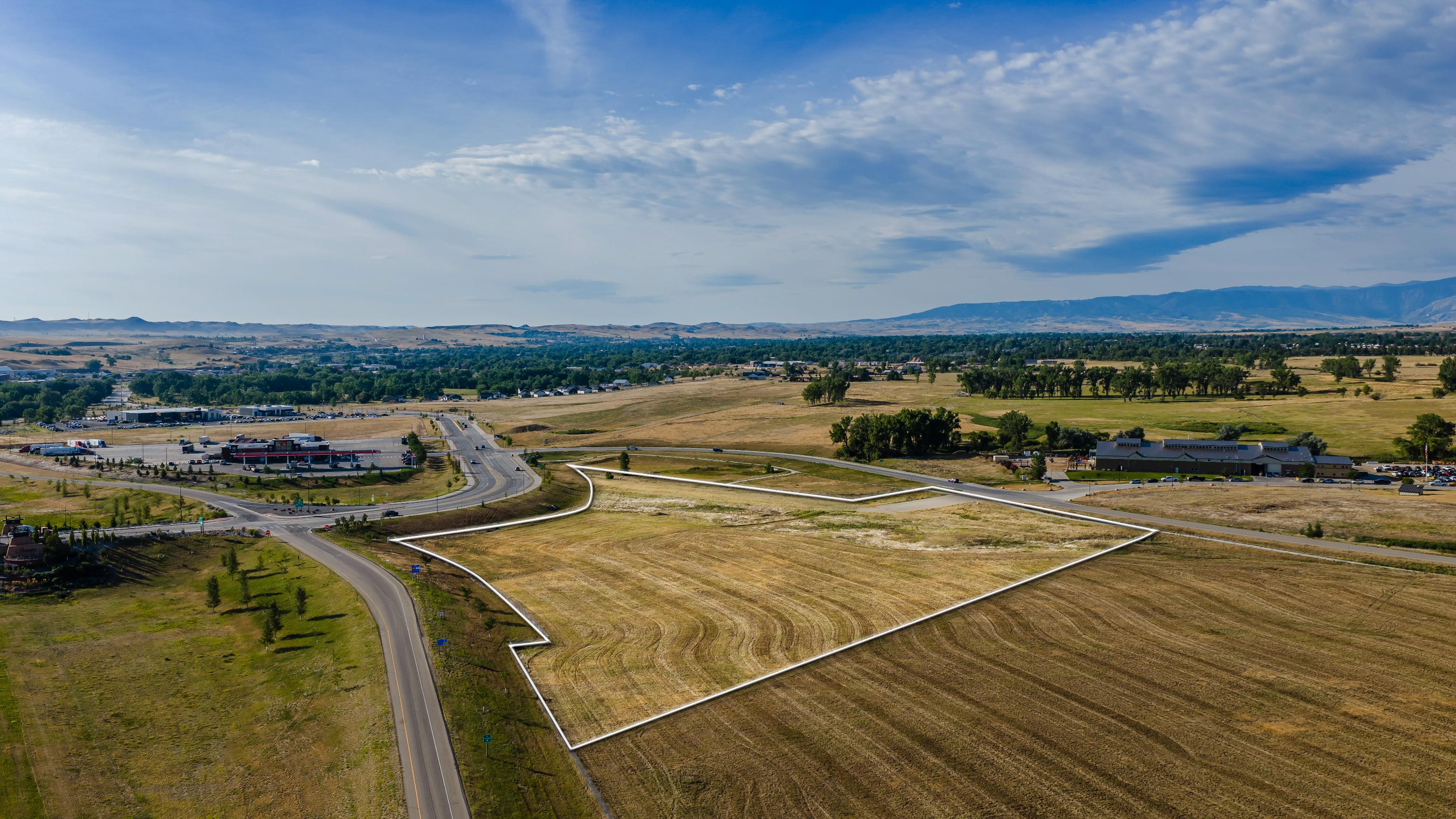 Aerial view of Yellowtail Lot 5 and the surrounding Wrench Ranch development