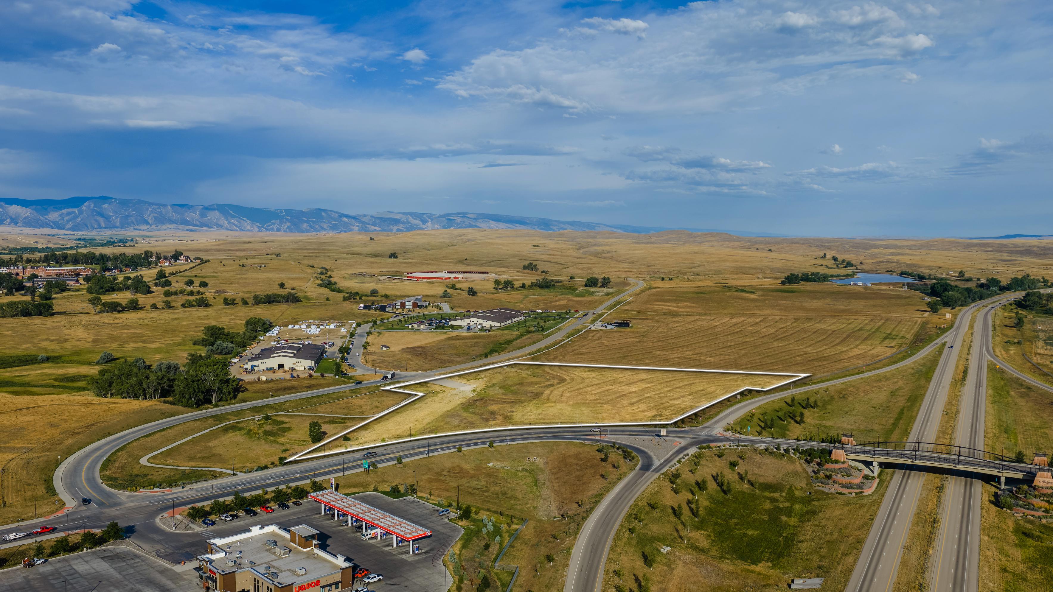 Closer aerial perspective of Eagle View Lot 1