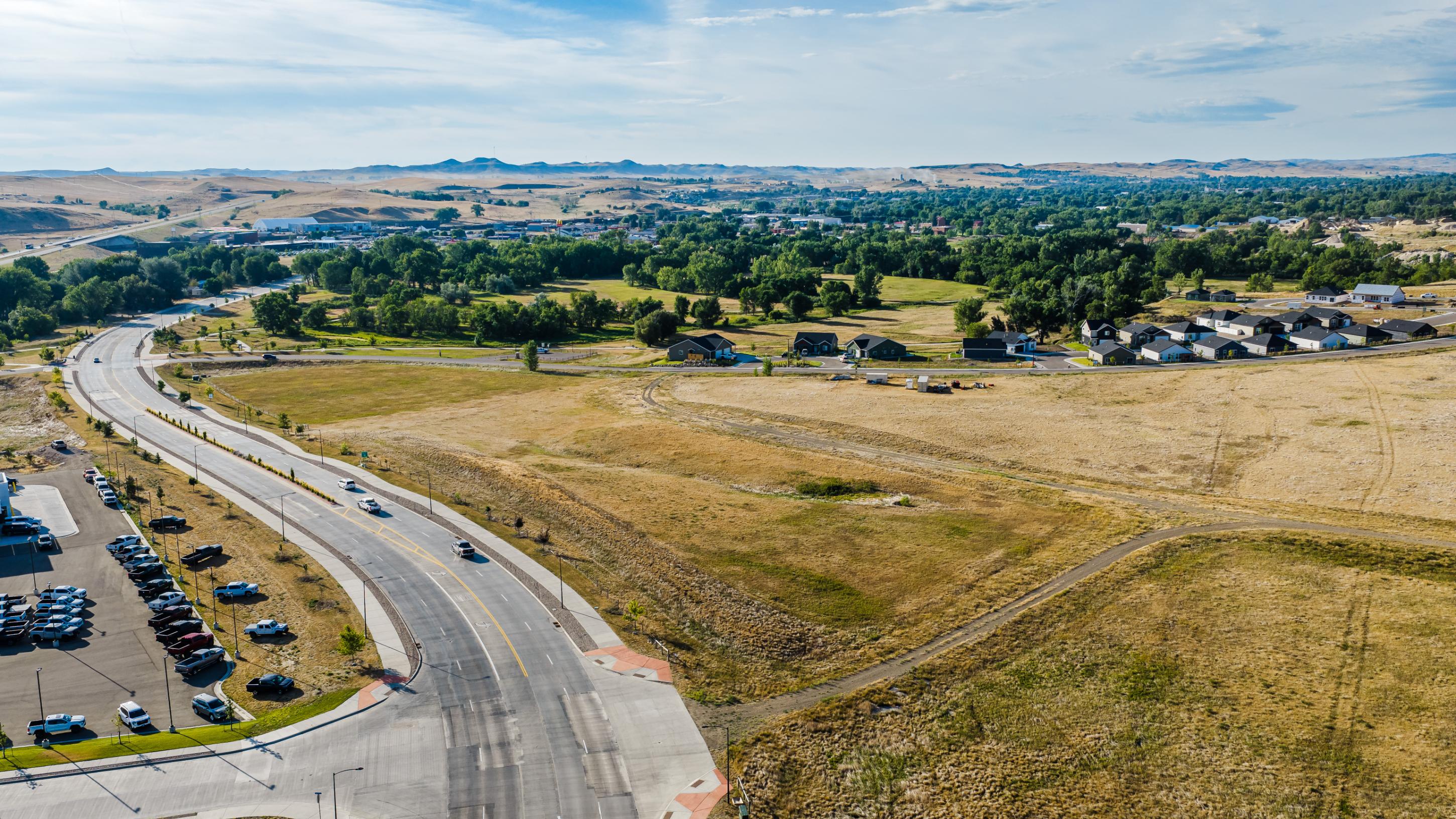 Closer aerial perspective of Eagle View Lot 1