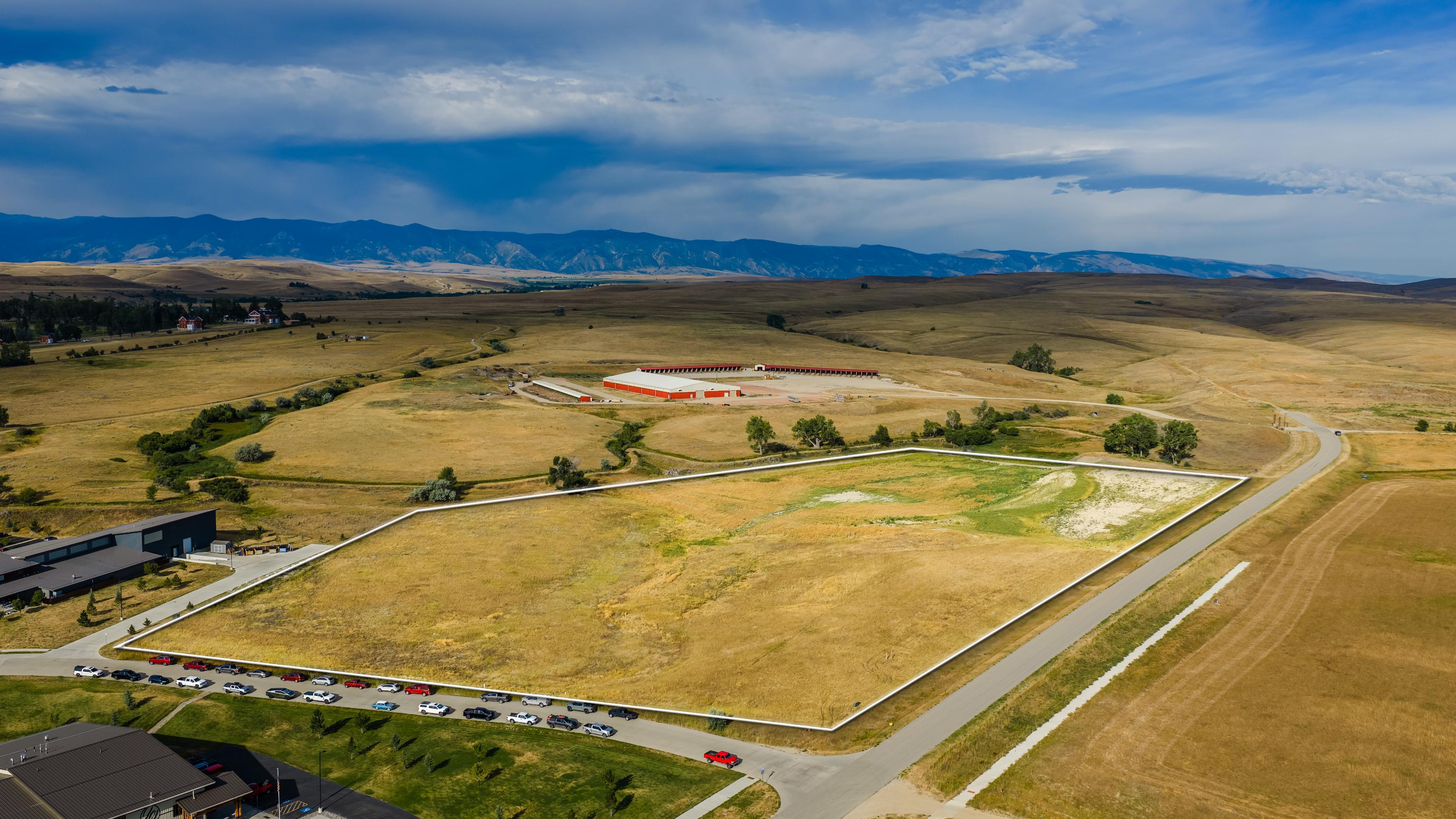 Aerial view of Yellowtail Lot 5 and the surrounding Wrench Ranch development