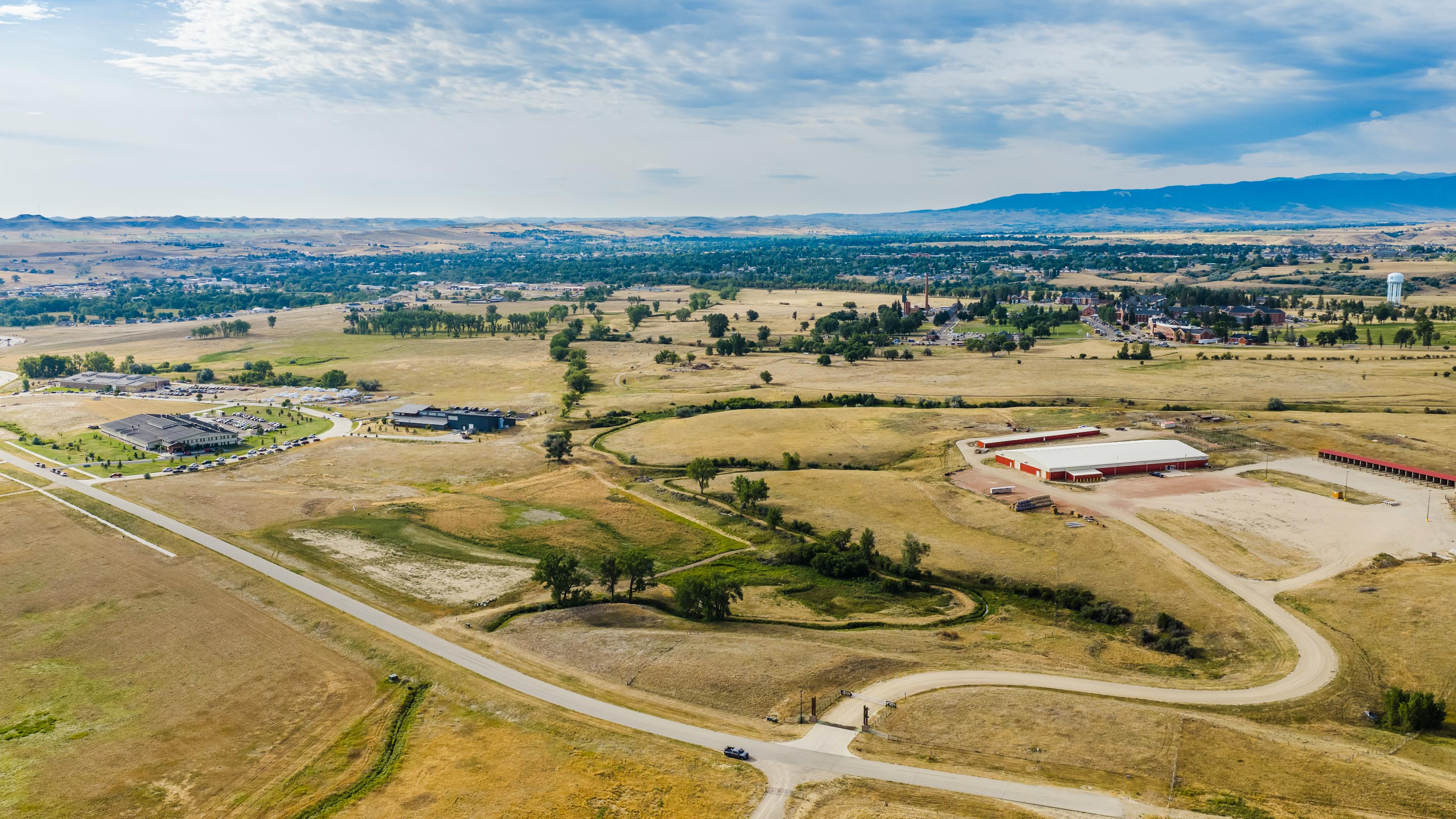 Wide aerial view of Eagle View Lot 1