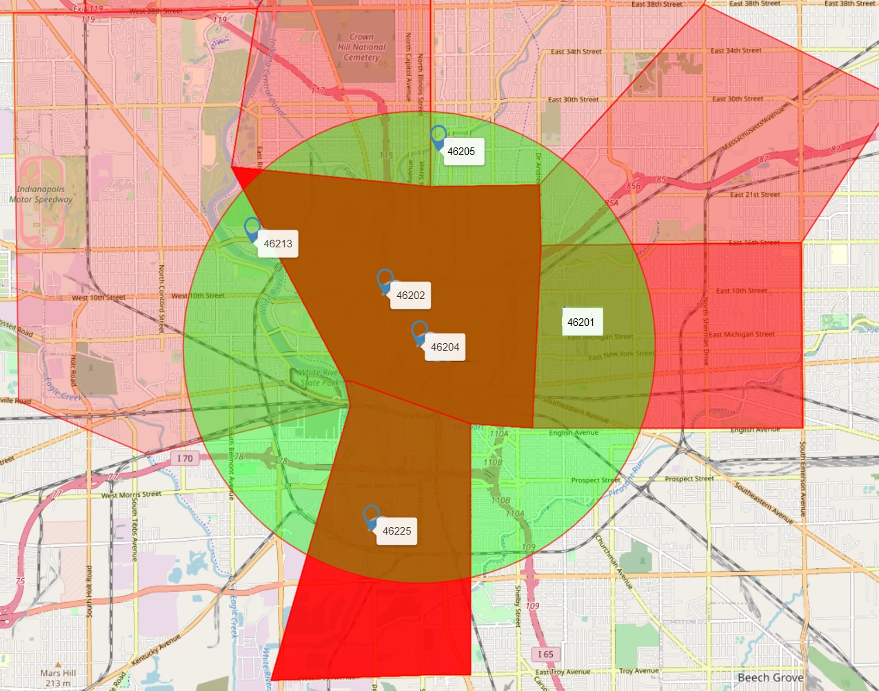 Downtown Indy Map