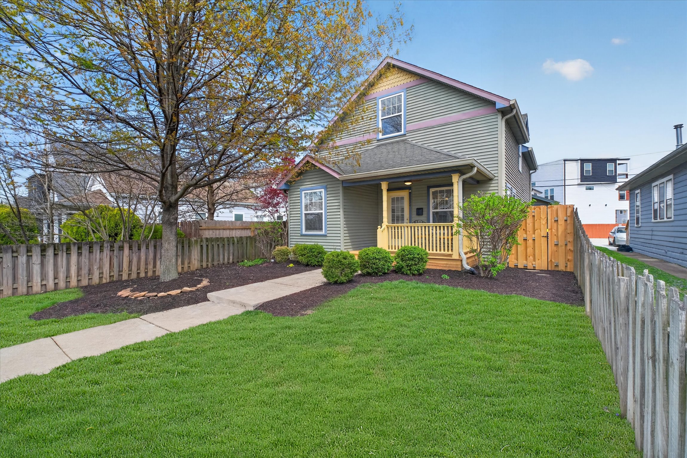 1034 Elm Street - Indianapolis IN -In North Square -Front Yard