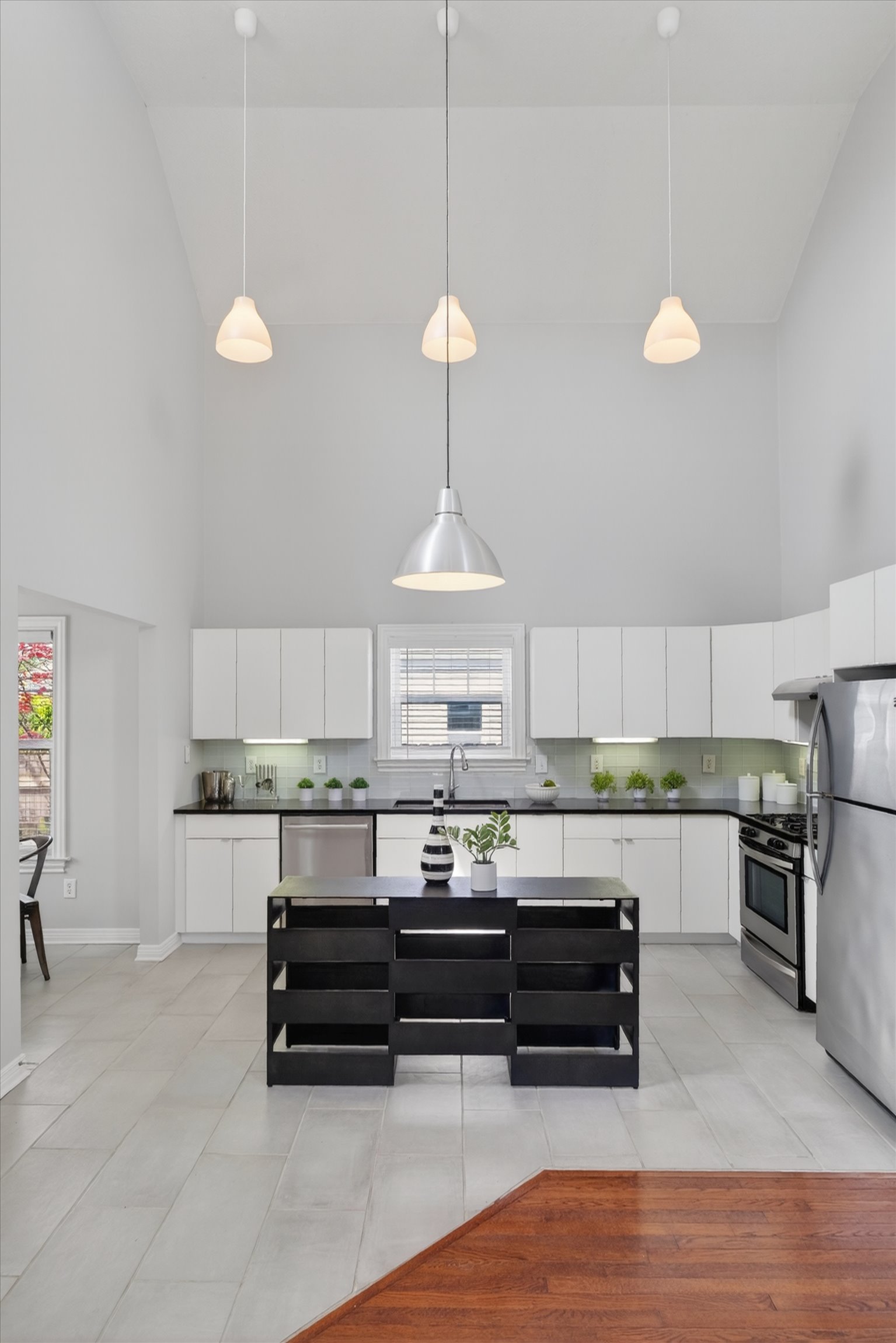 1034 Elm Street Indianapolis IN In North Square - Kitchen With Vaulted Ceilings