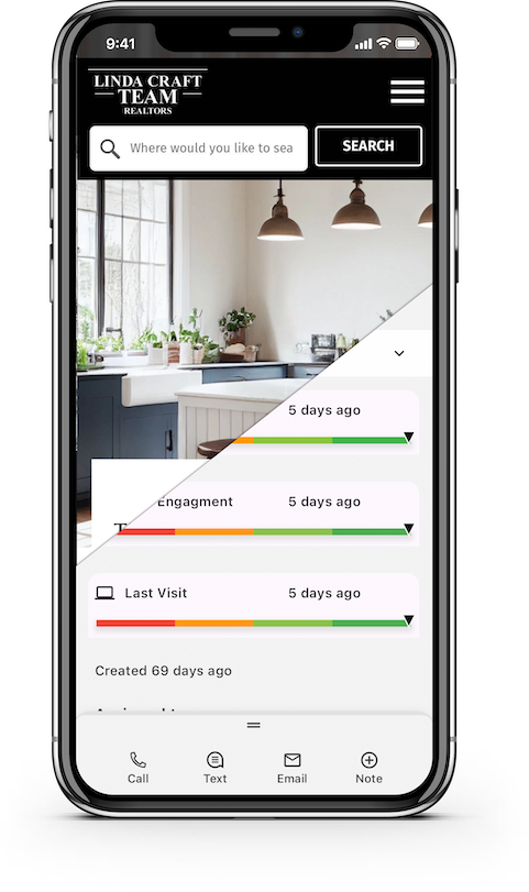 =iPhone presentation of a Dakno custom site with an overlay of the Admin panel