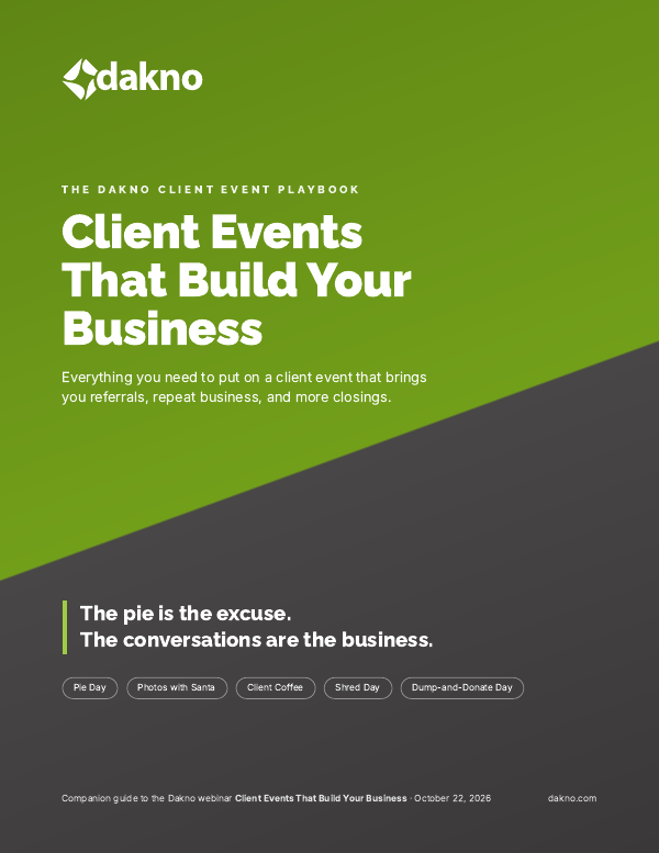 The Client Event Playbook cover