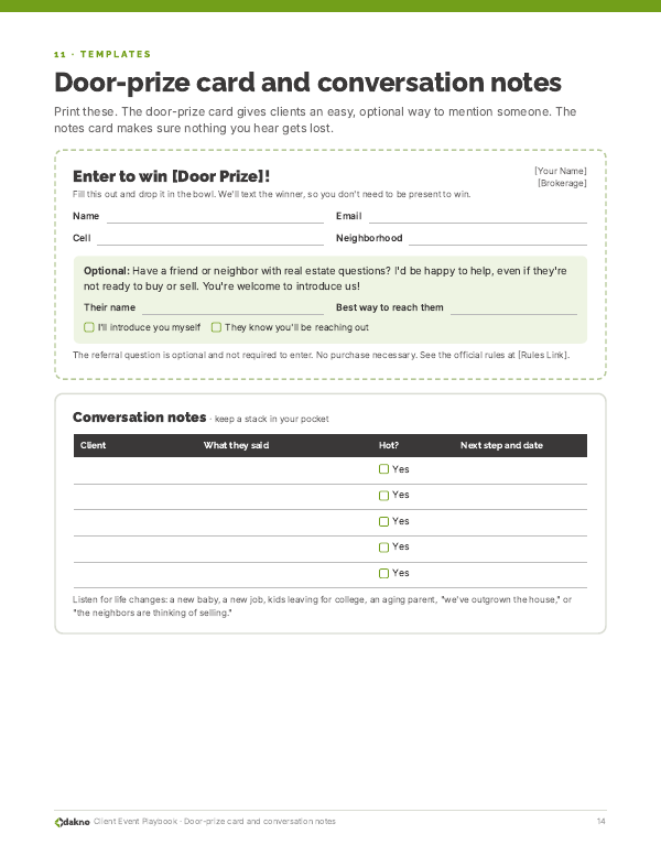 Client Event Playbook page 14