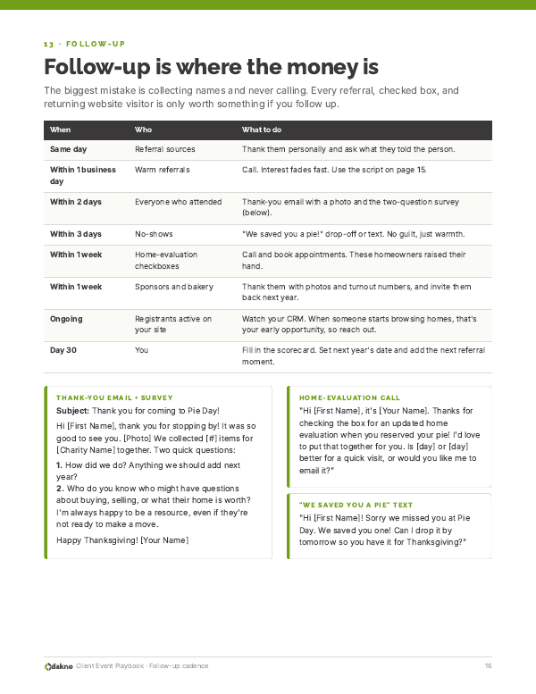 Client Event Playbook page 16