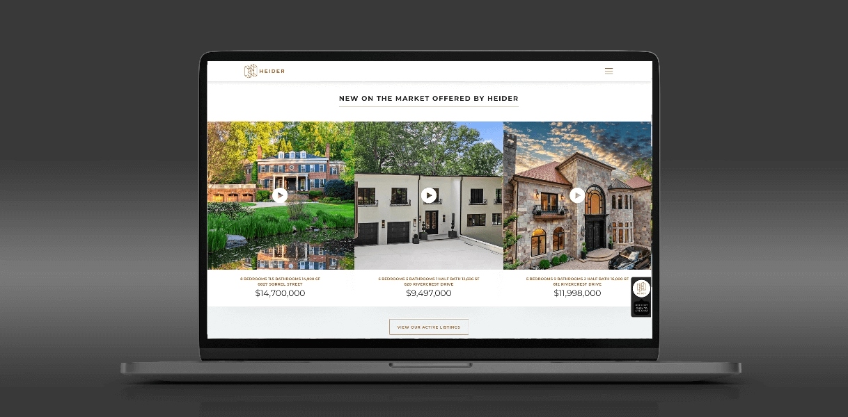 site example on laptop