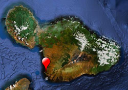 map with Makena highlighted