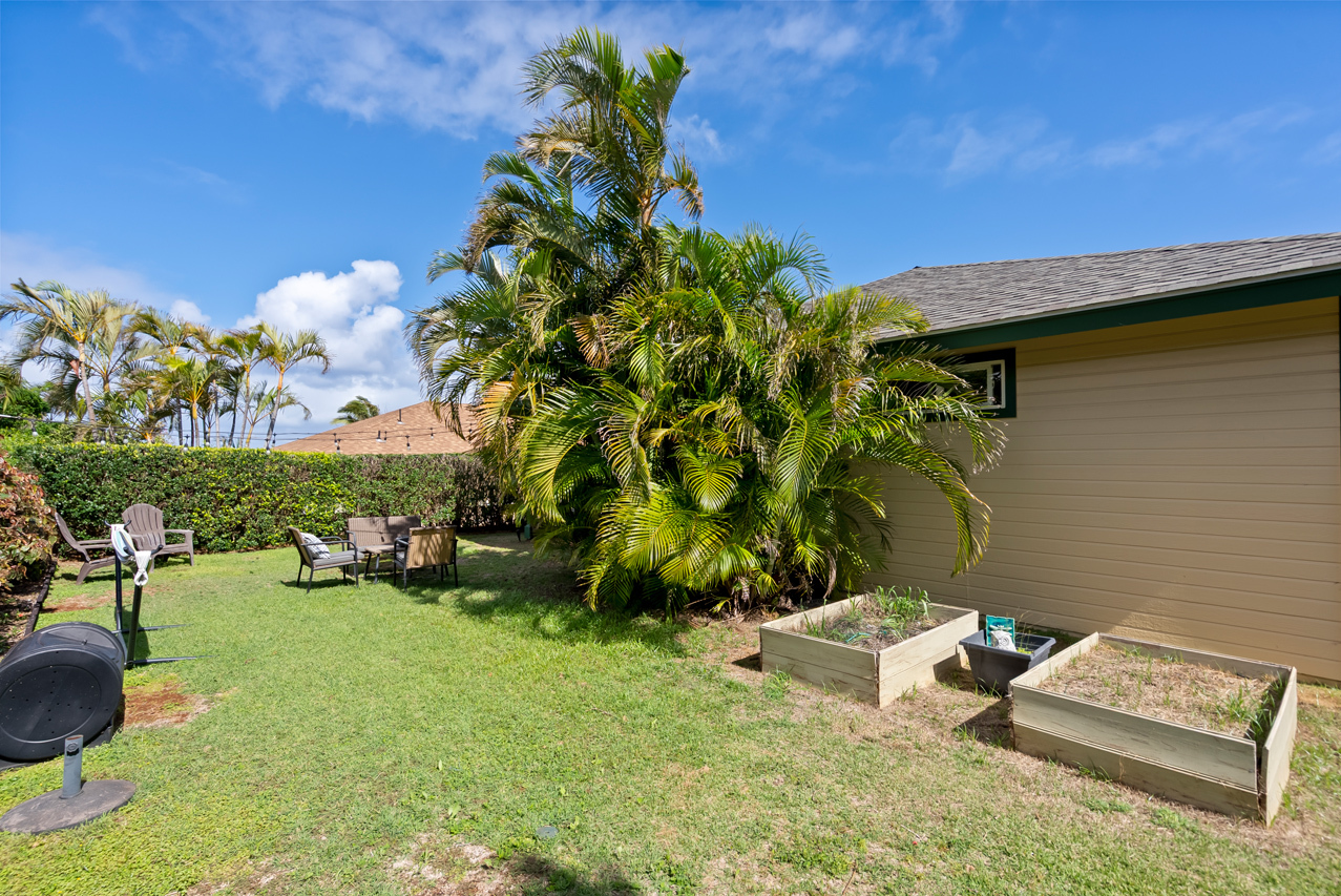 Spacious yard for entertaining: 