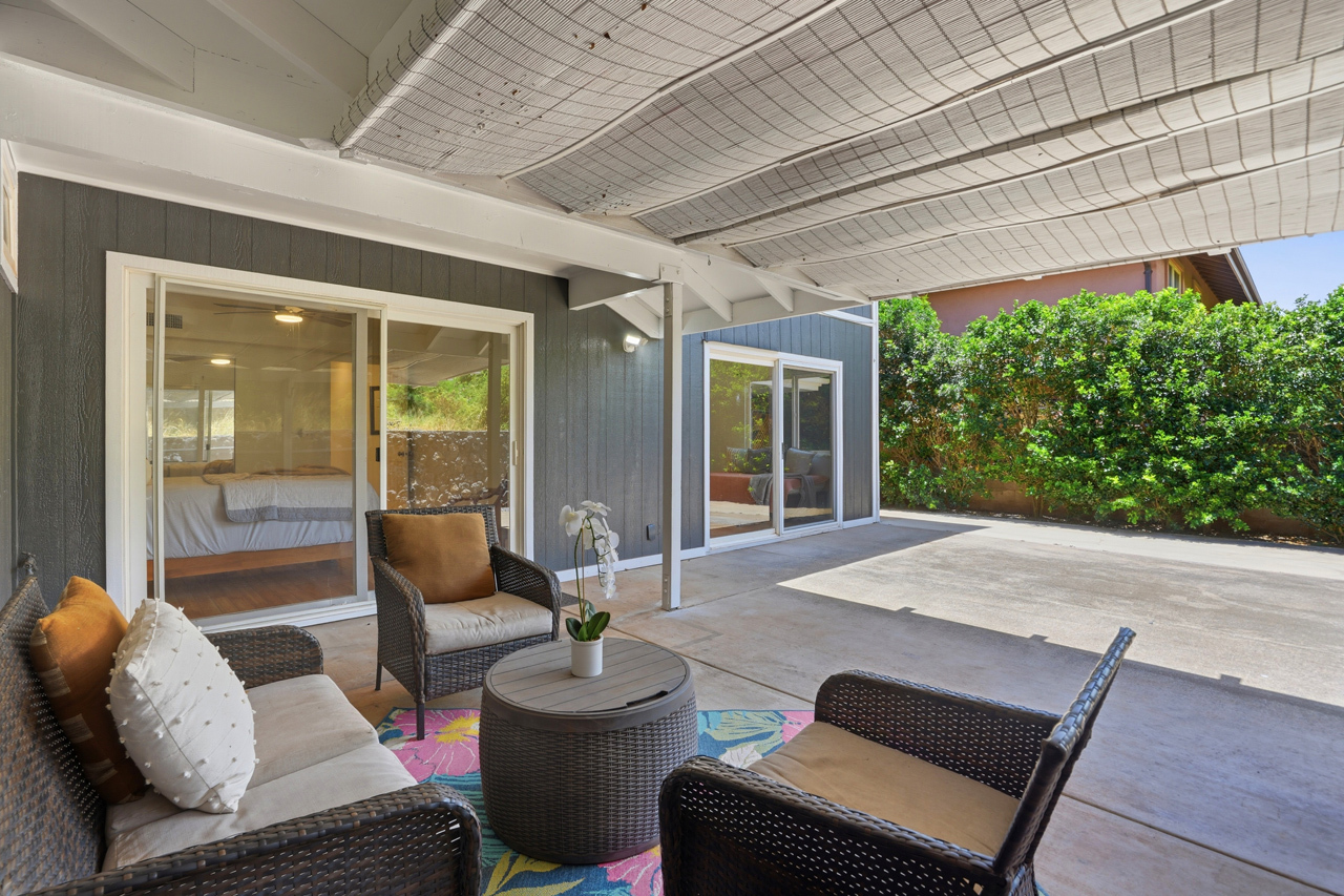 Back patio: 