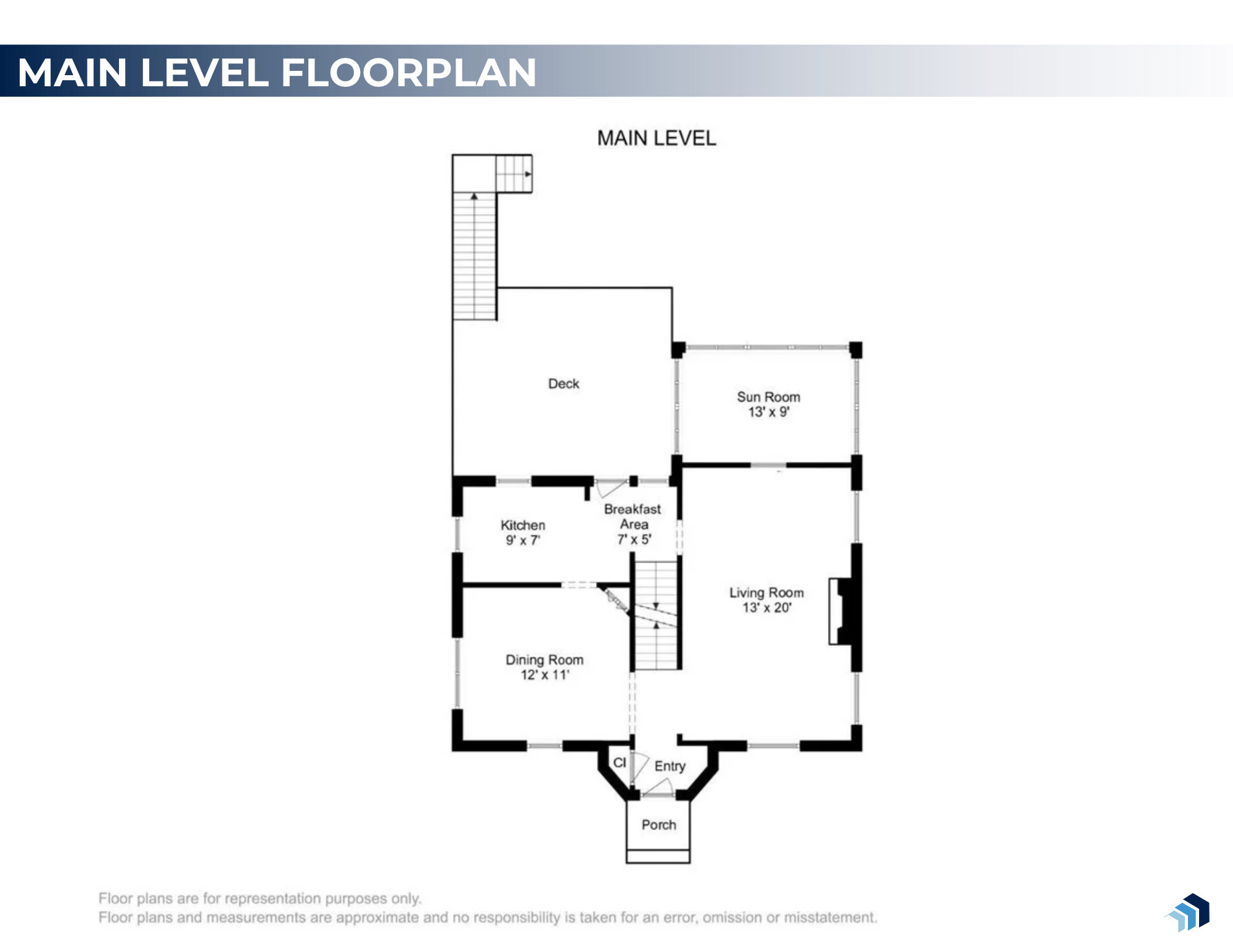 Main Level Floor Plan