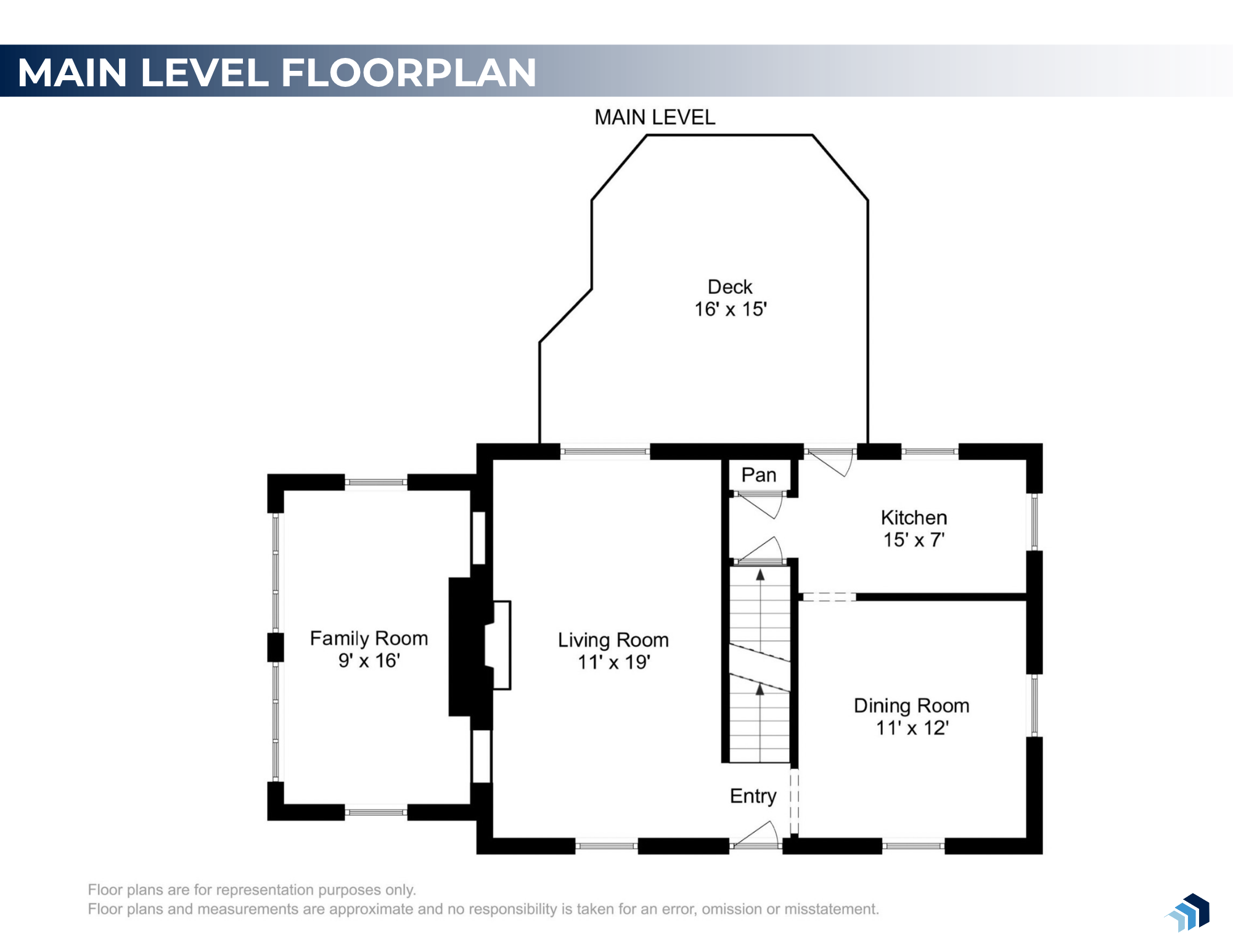 Main Level Floor Plan