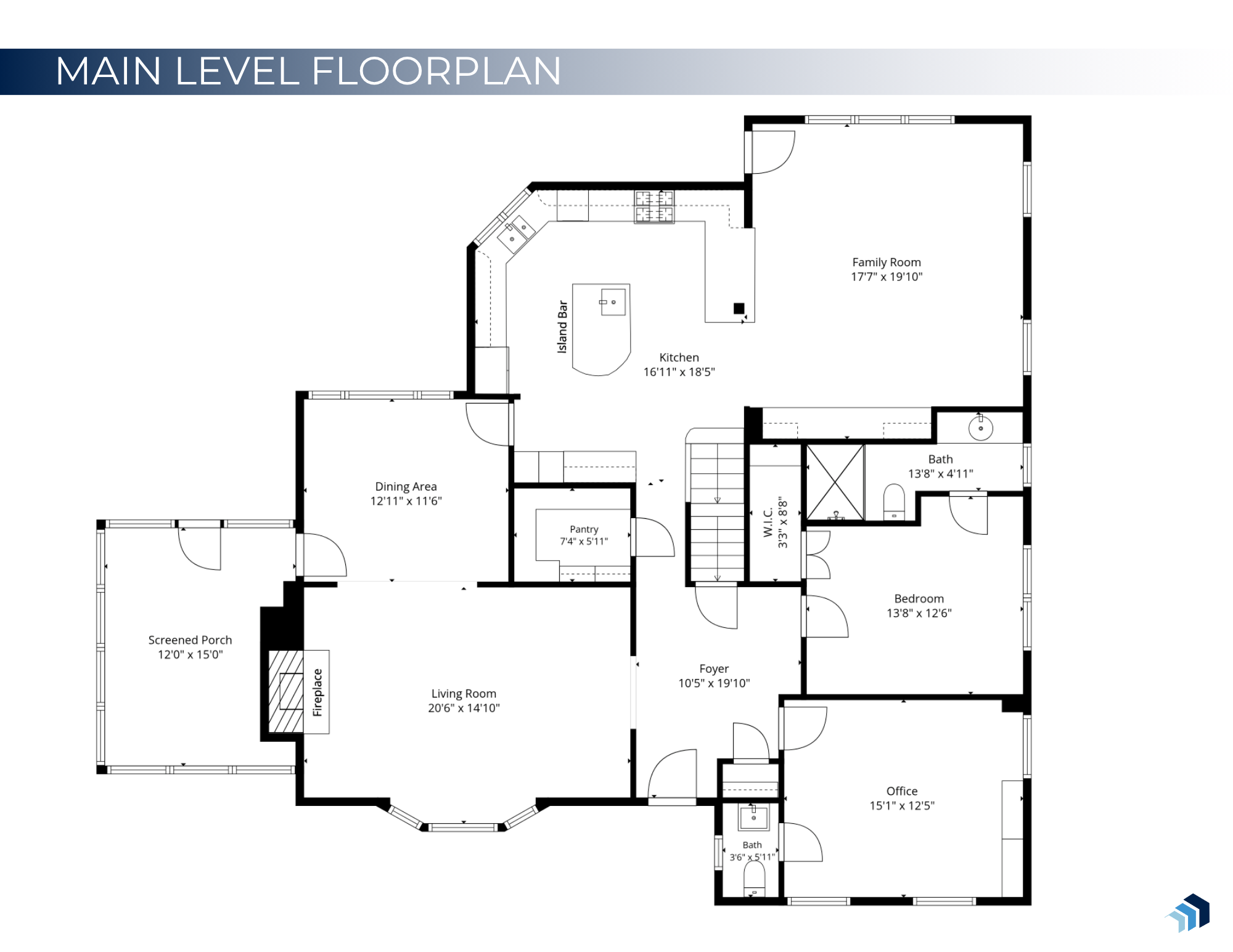 Main Level Floor Plan