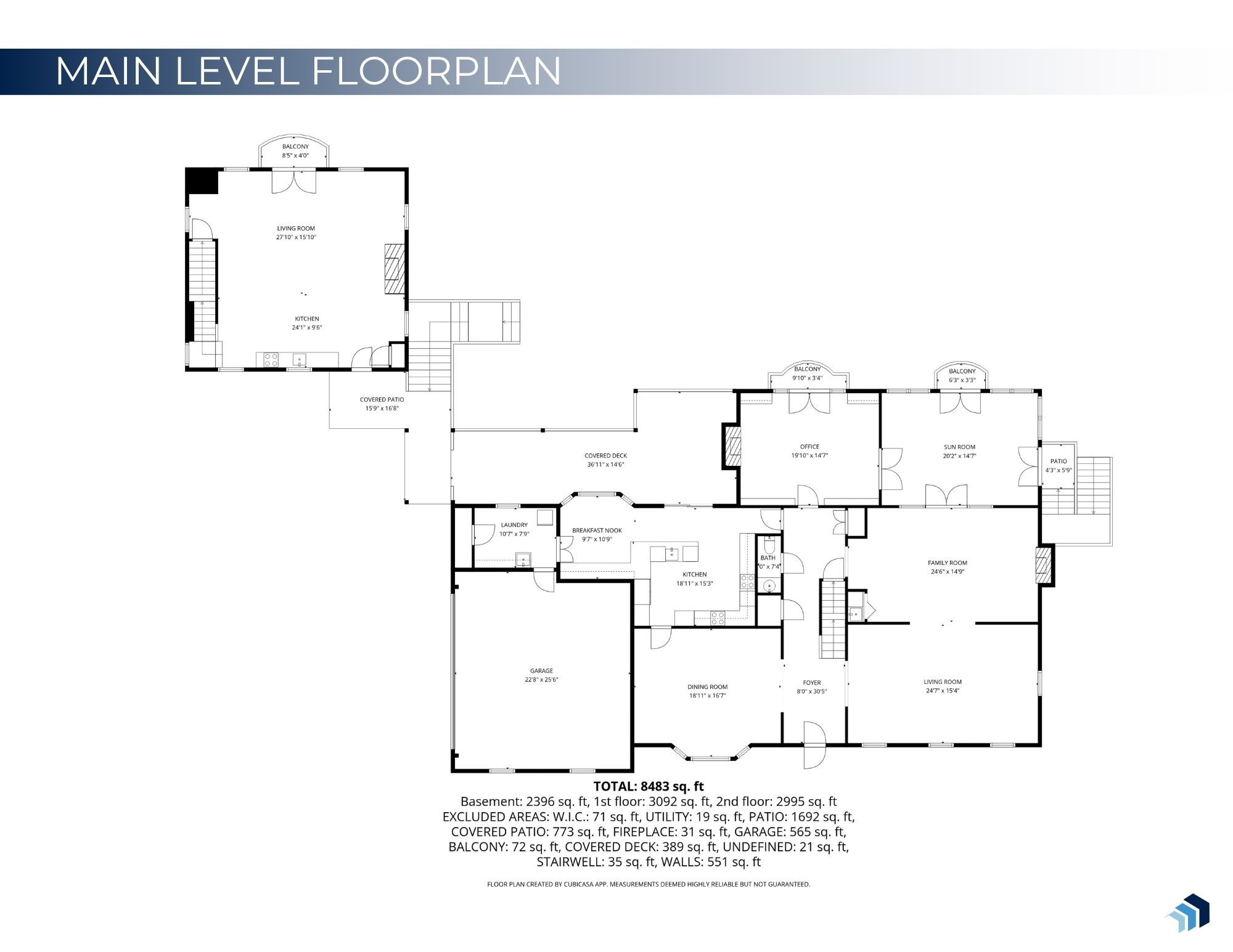Main Level Floor Plan