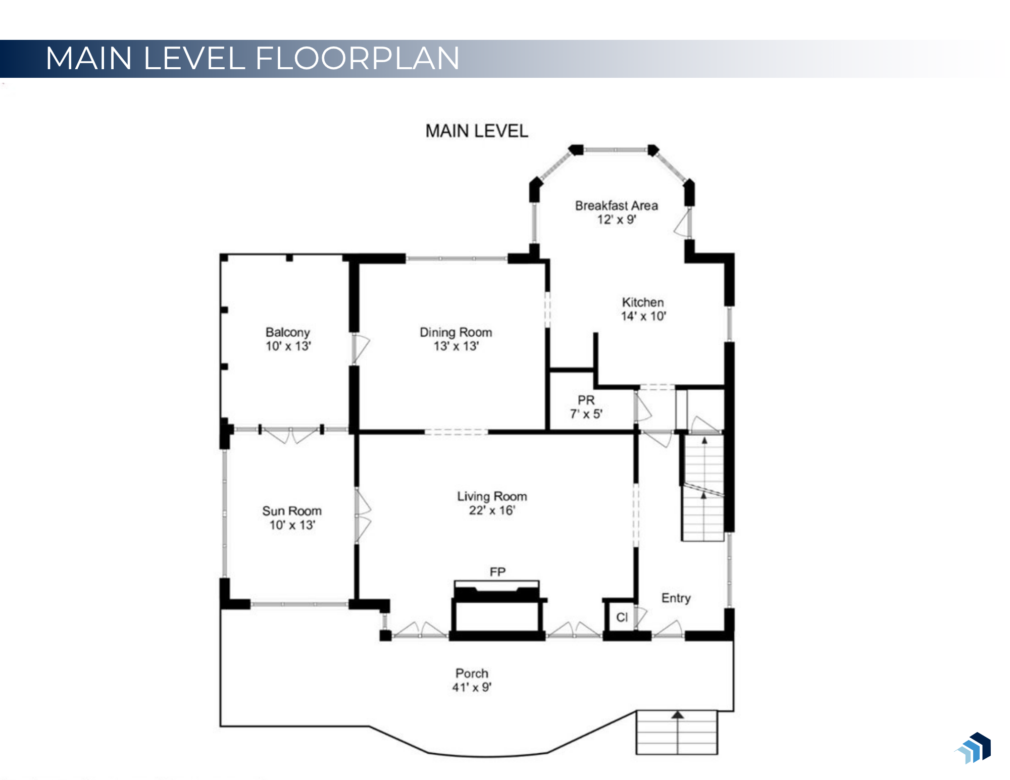 Main Level Floor Plan