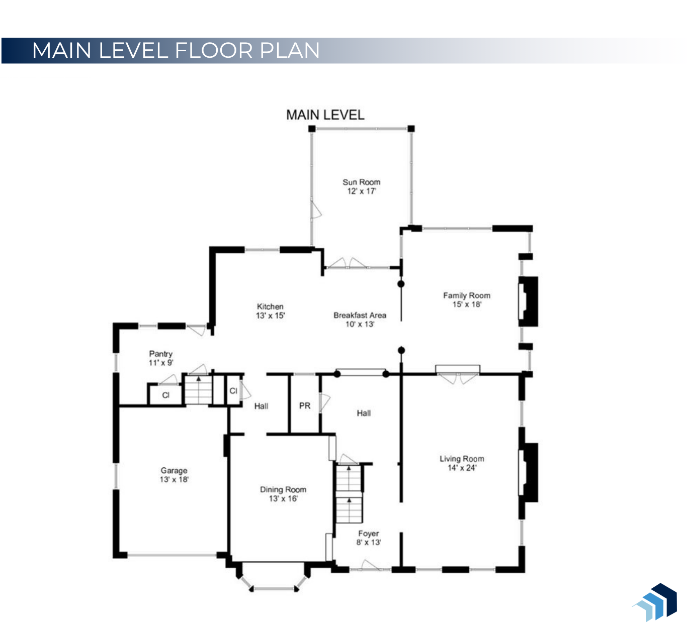 Main Level Floor Plan