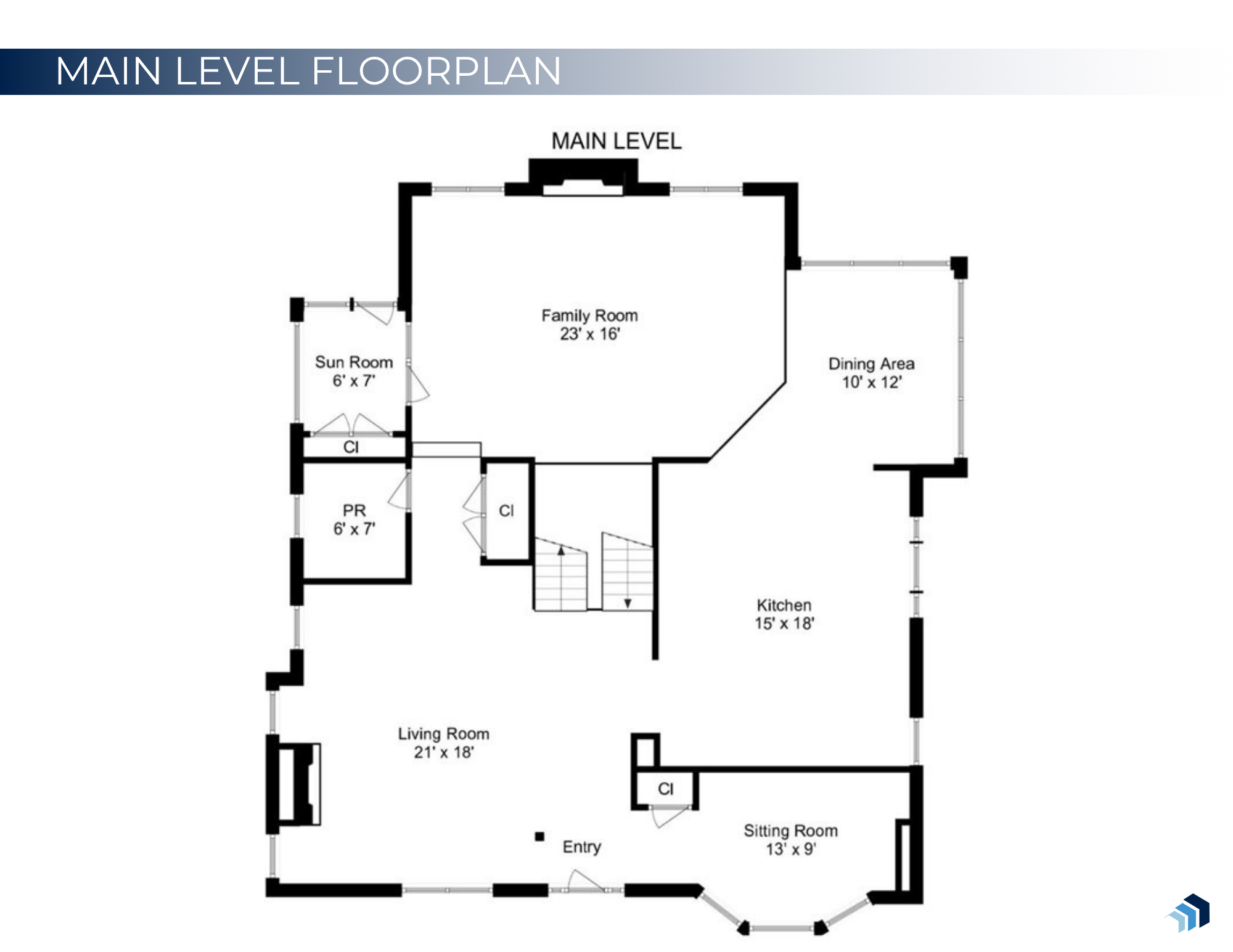Main Level Floor Plan