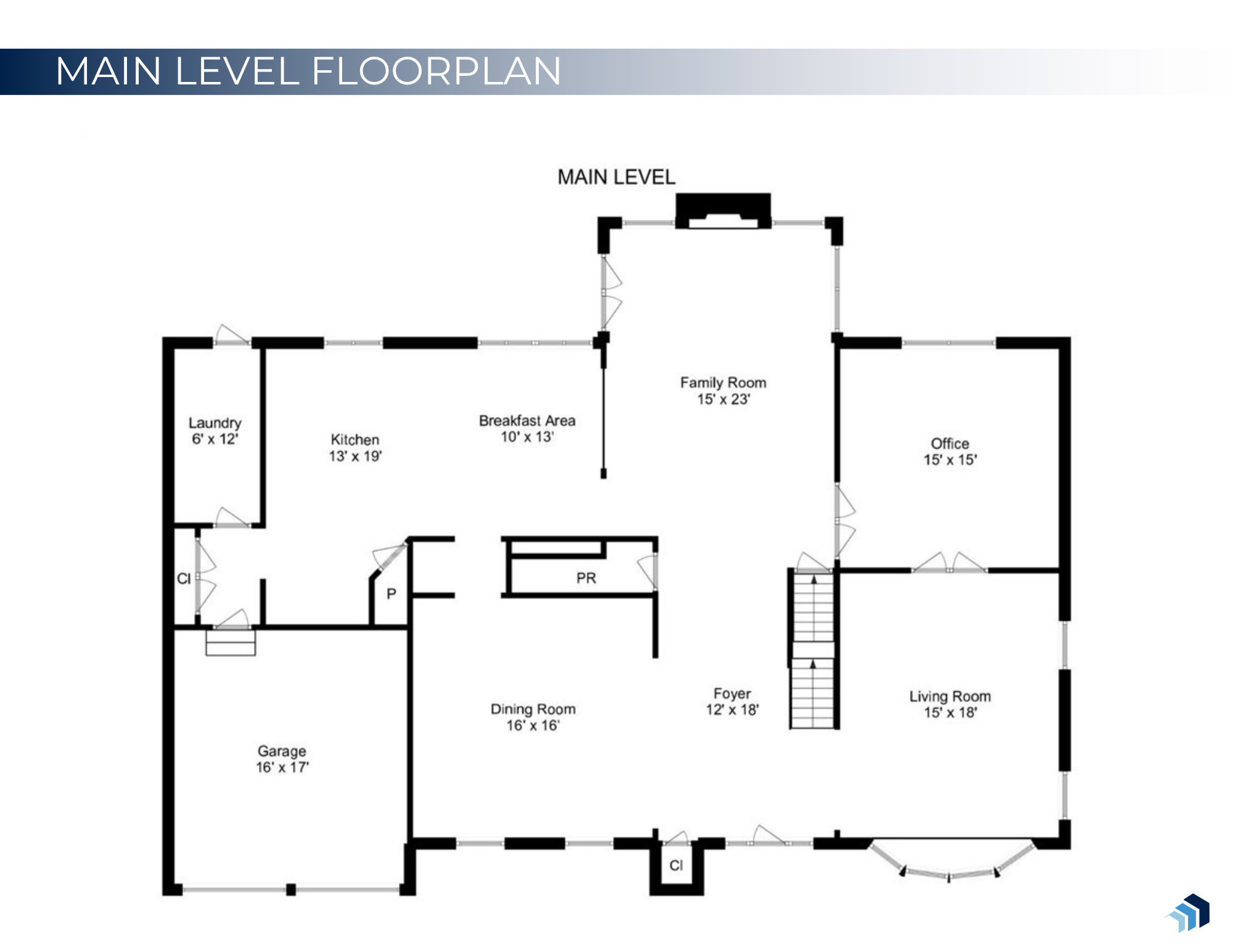 Main Level Floor Plan
