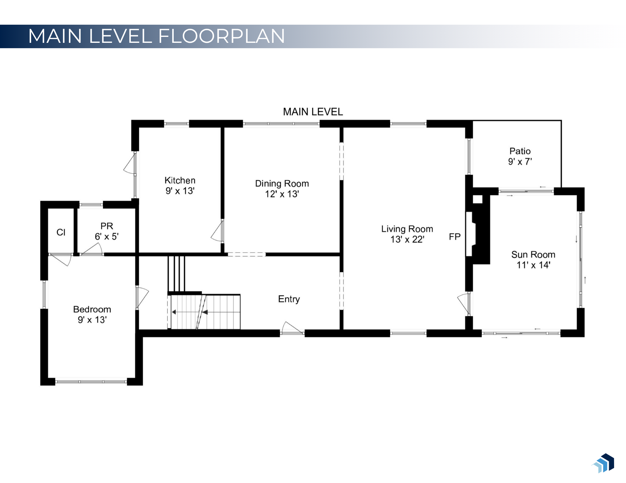 Main Level Floor Plan