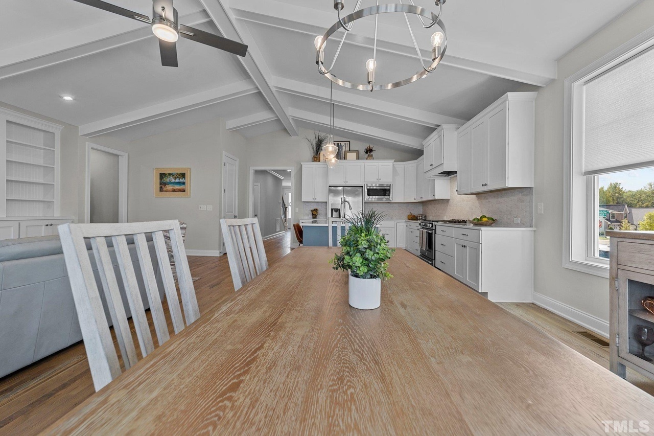 Open Dining Room in Wendell Falls Home