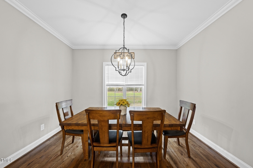 Dining Room in The Landing At Cooper Fields home in Nashville NC