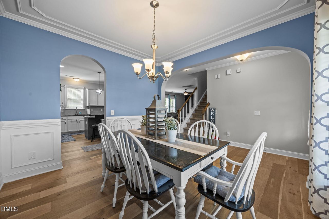 Dining Room in a Weavers Pond Home in Zebulon NC