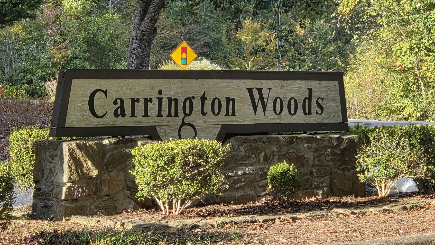 Carrington Woods Sign in Knightdale, NC