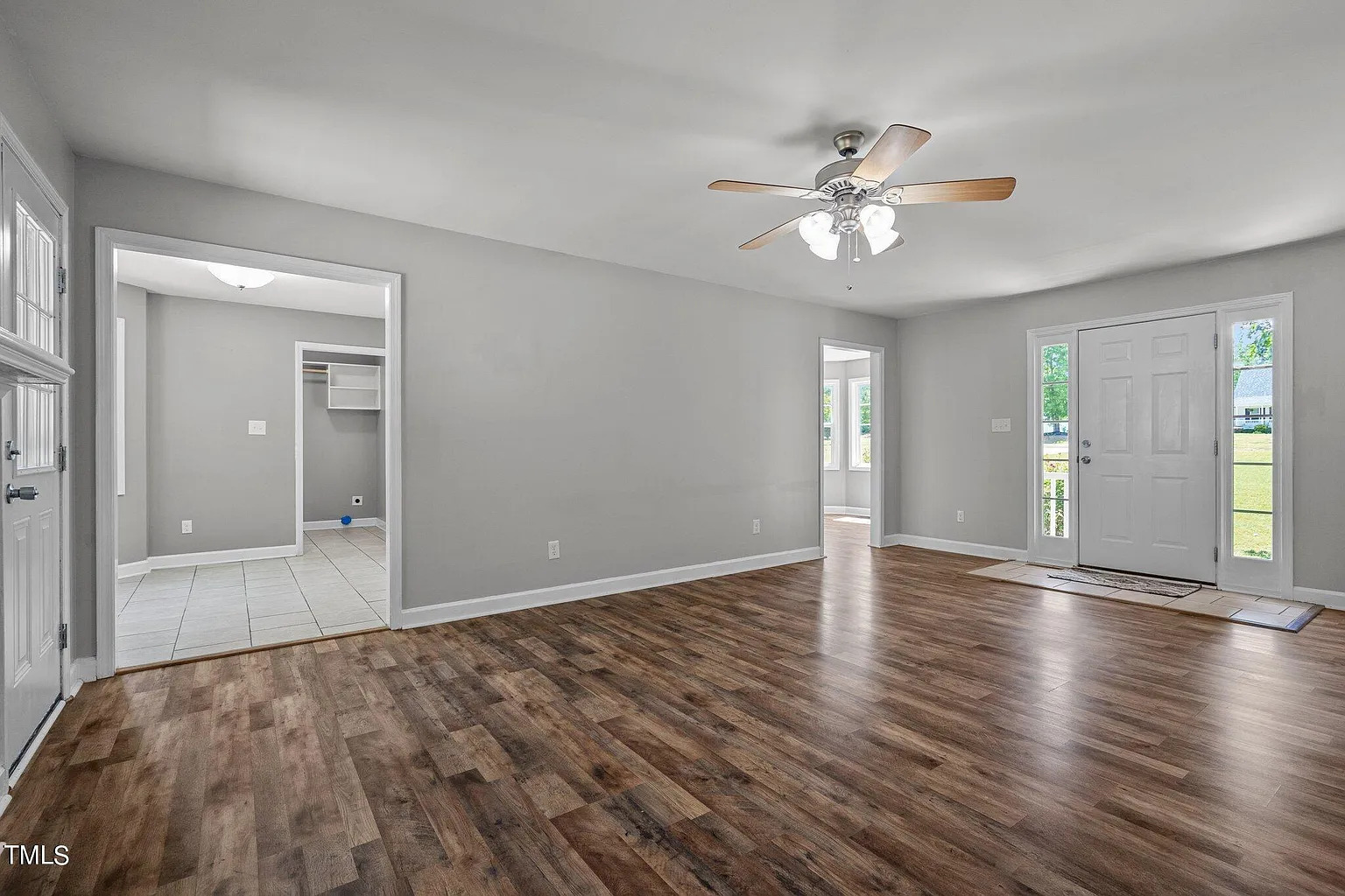 Entrance and Living Area in Harrison Village Home in Zebulon, NC