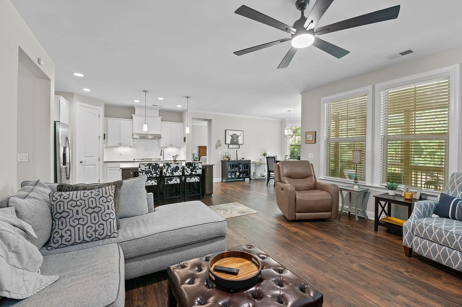 Open Living Area in Olde Liberty Home in Youngsville NC