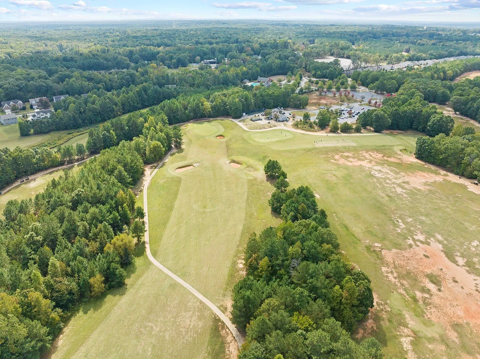 Aerial View of Olde Liberty Golf Course in Youngsville NC