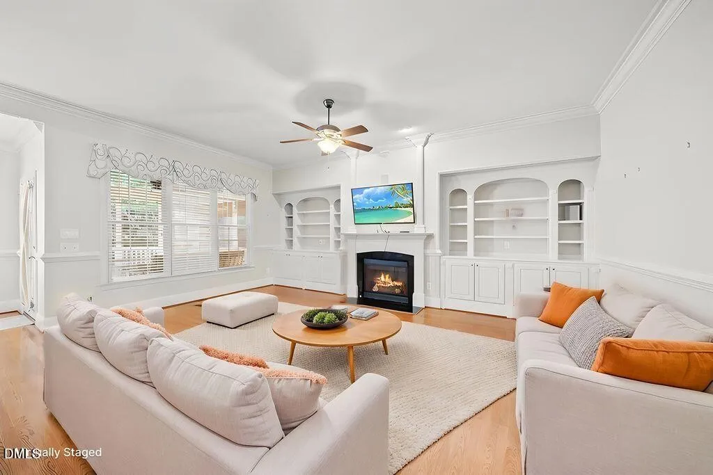 Living Room in Heritage Wake Forest Home