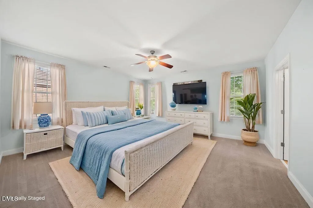 Primary Bedroom in Heritage Wake Forest Home