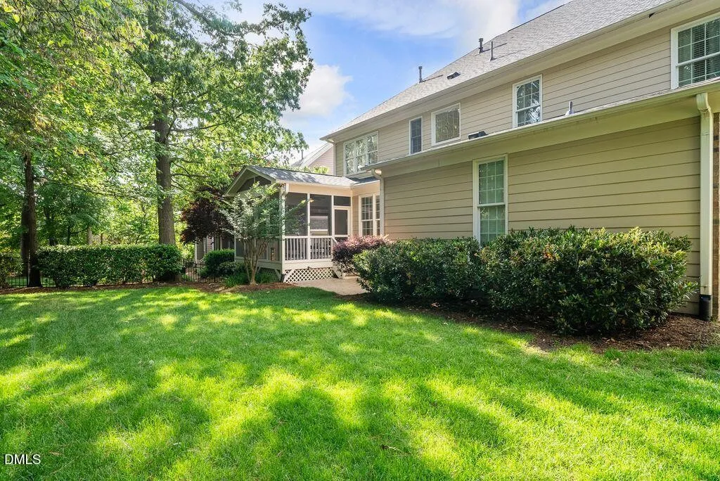 Backyard With Screened-In Porch in Heritage Wake Forest NC