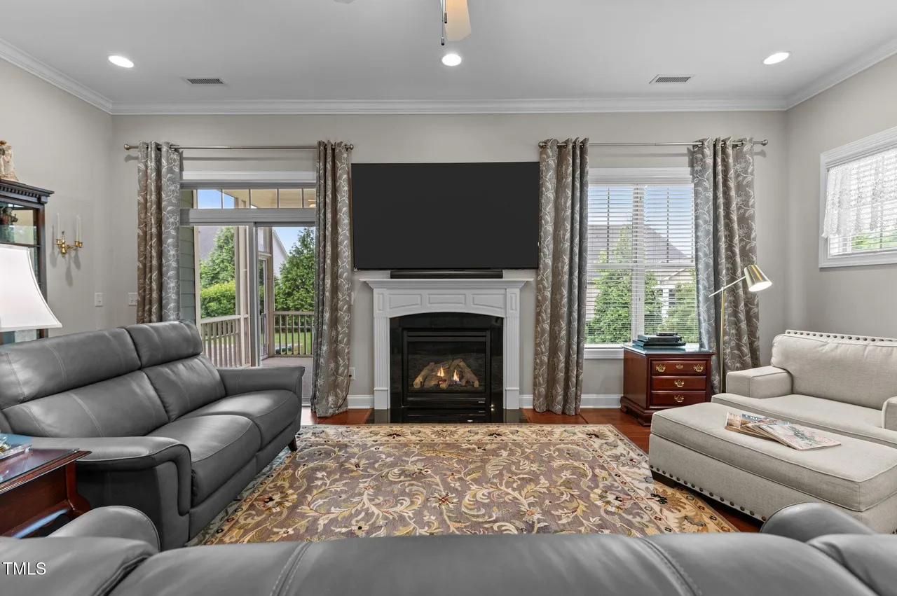 Living Room in Traditions Wake Forest NC Home