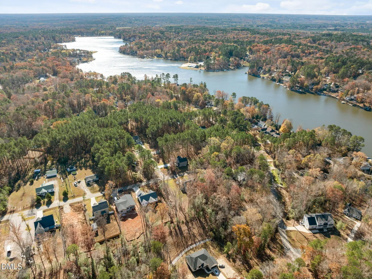 Aerial view of Lake Royale in Louisburg NC