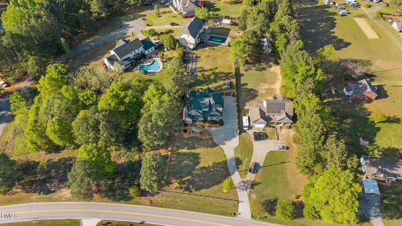 Aerial View of Valley View Farm in Apex NC