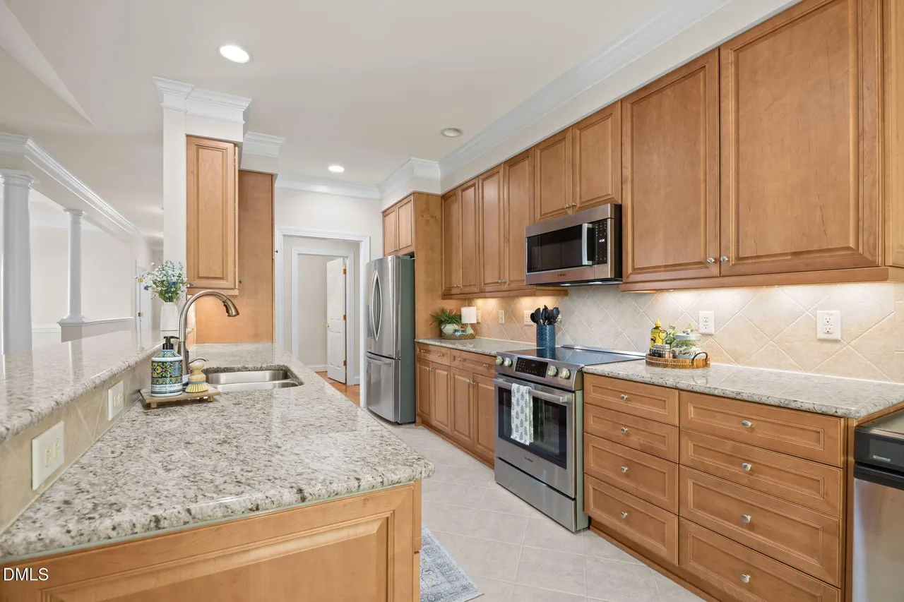 Kitchen in Villas at Falls Lake Raleigh NC Home