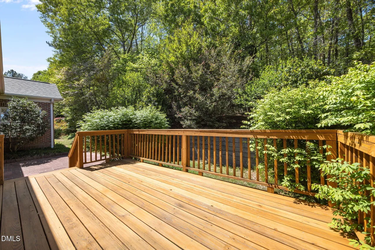 Back Porch in Villas at Falls Lake Raleigh NC Home