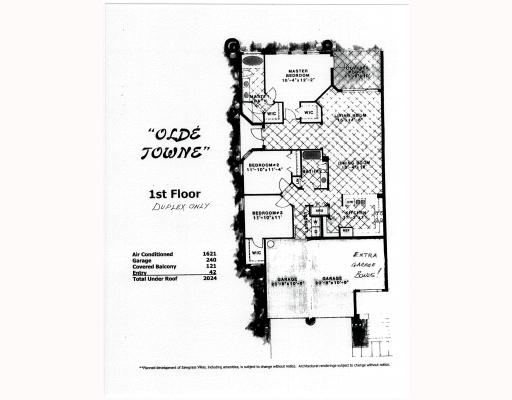 Floor plan of Sawgrass Villas in Palm City